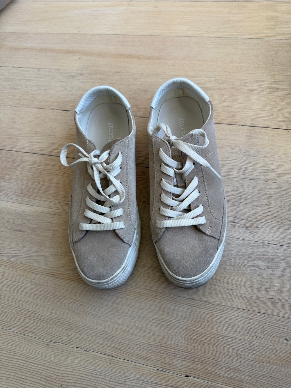Soludos Tan Suede Platform Ibiza Sneaker